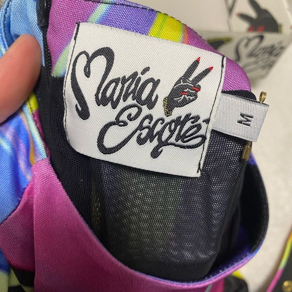 Maria Escote Psychedelic gown, long dress - Picture 8 of 9